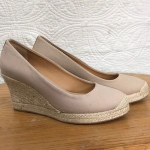 J.Crew Canvas Espadrille Wedged